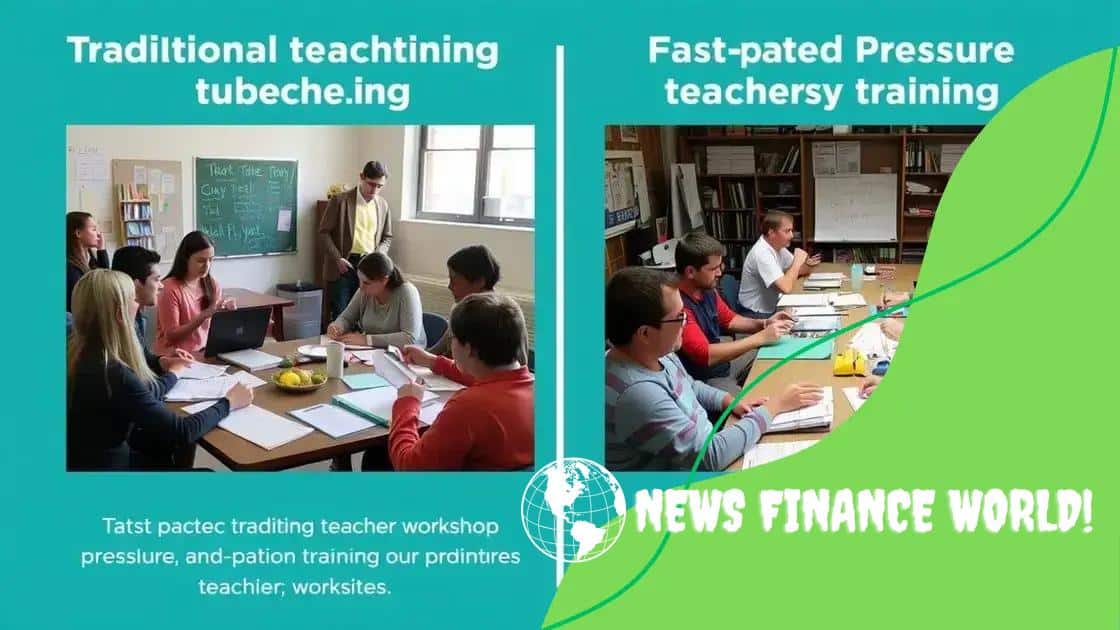 Comparative analysis with traditional training