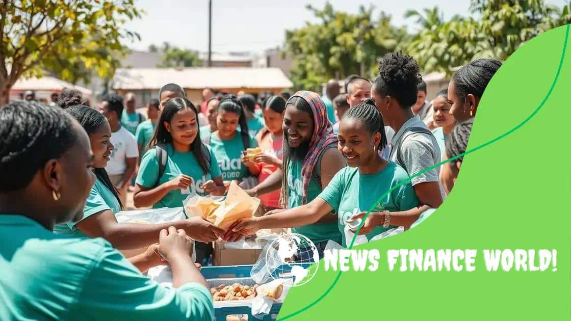 Community involvement in relief efforts