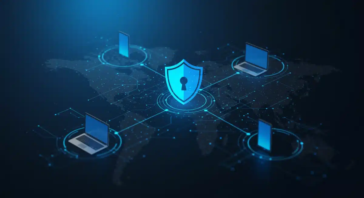 Secure data flow across digital devices with privacy shield