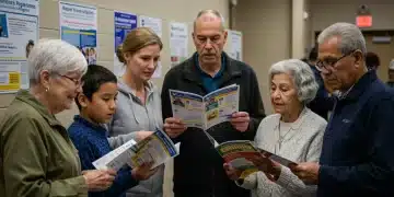 Families and seniors learning about SNAP federal assistance programs