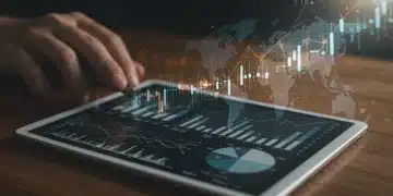 Modern investment portfolio chart showing asset diversification and financial growth trends.