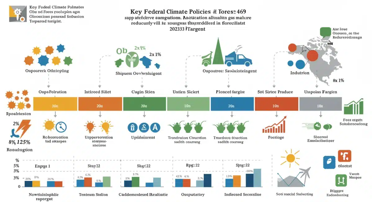 Timeline of federal climate policies and emissions reduction targets