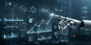 Futuristic interface showing optimized investment portfolio with low fees