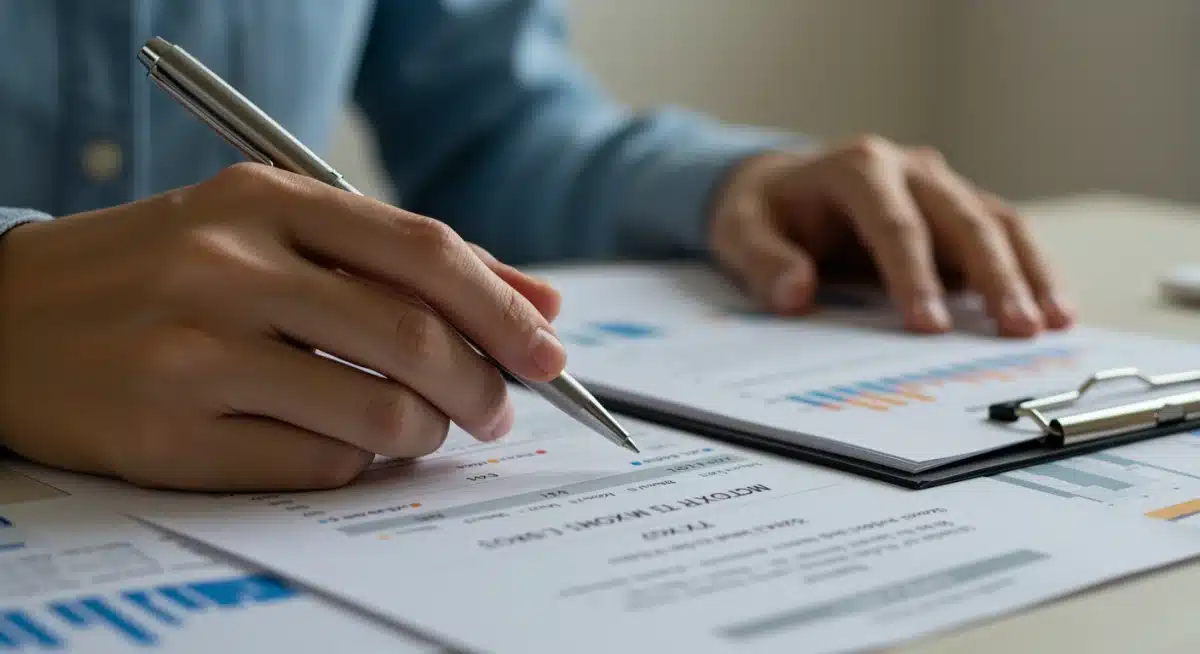 Hands reviewing tax strategy document for 2026 US tax code changes.