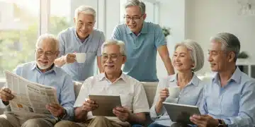 Secure retirees enjoying leisure, symbolizing successful retirement planning