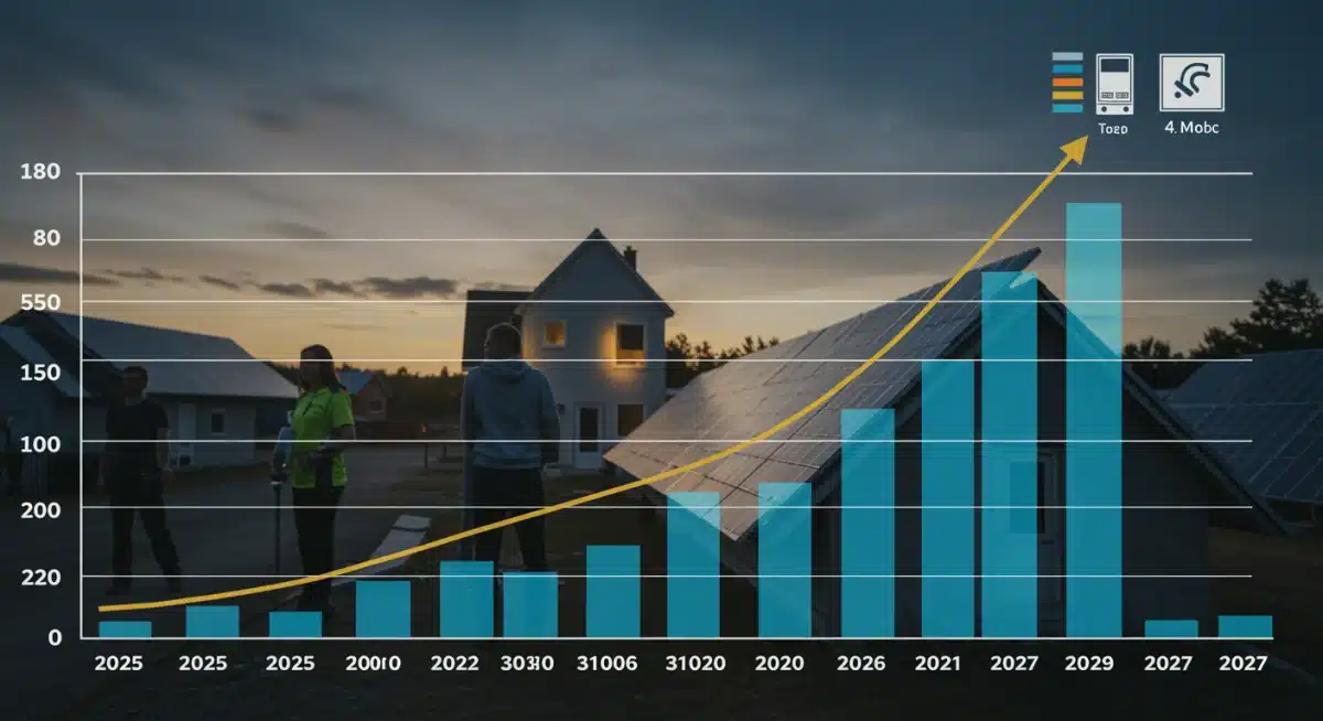 Projected utility cost increase graph for 2026, showing a 10% rise.