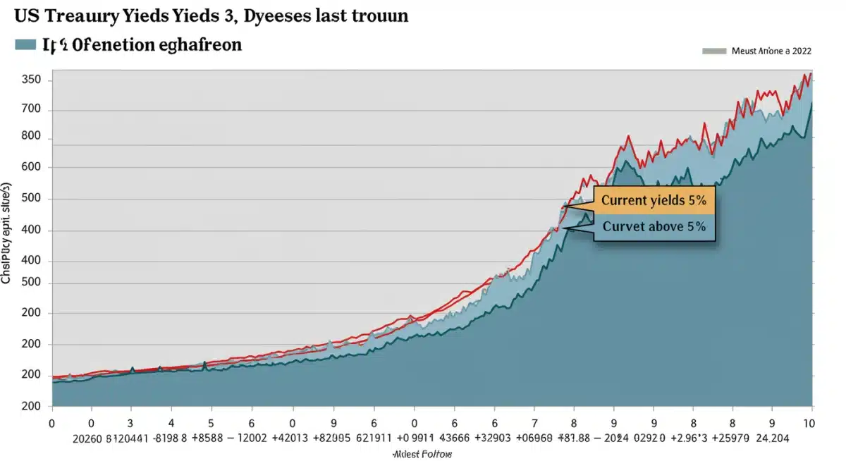 Infographic showing historical US Treasury yield trends