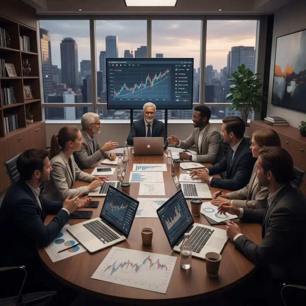 Investors discussing real estate strategies for market shifts