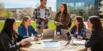College students reviewing FAFSA forms for 2026 changes