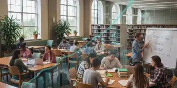 College students studying collaboratively, symbolizing educational investment and future success